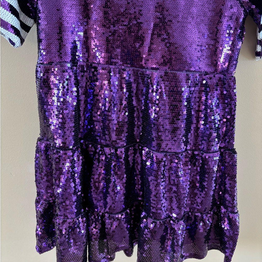 Francesca's Collections Purple Sequin Mini Dress - Picture 7 of 9